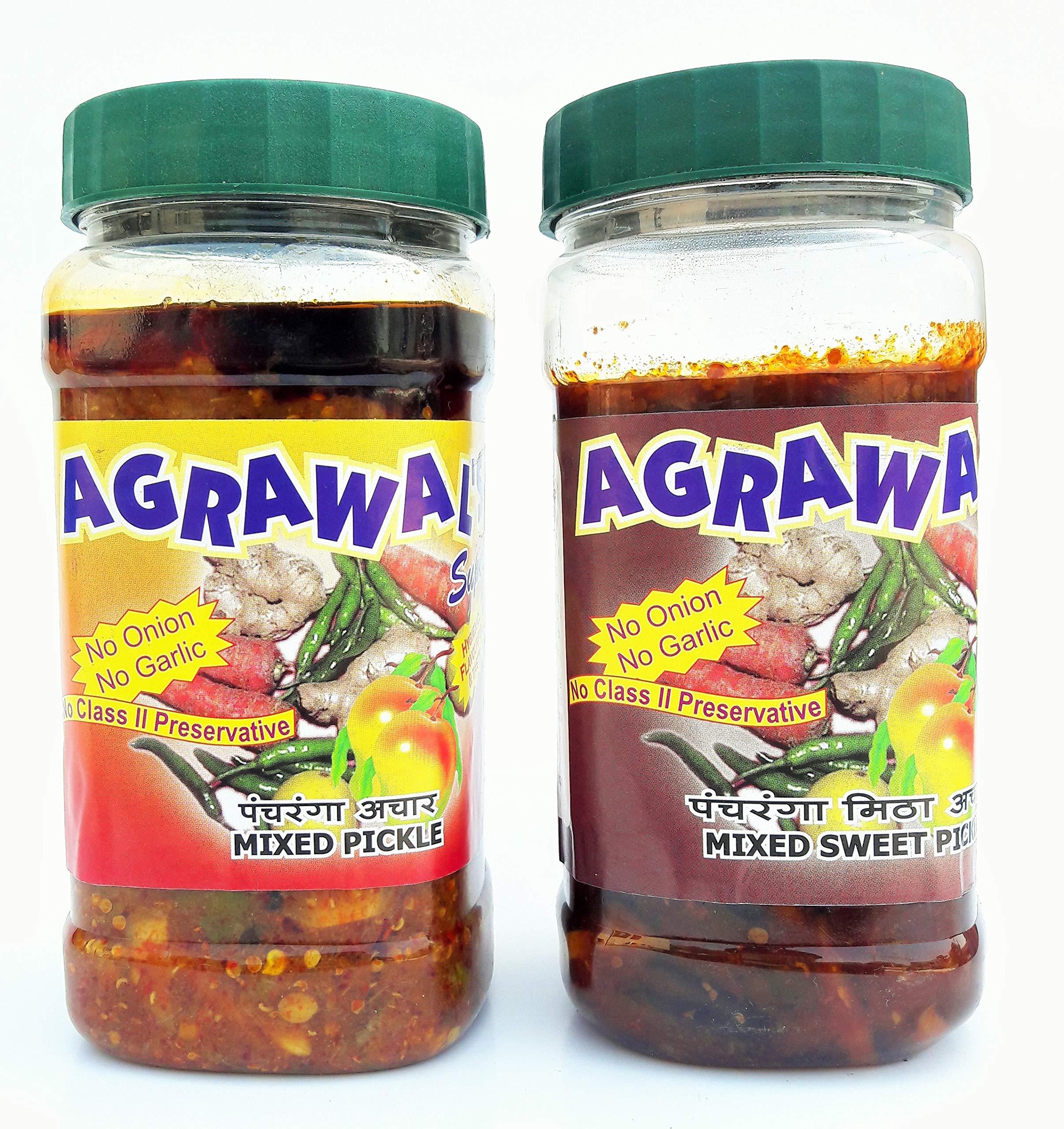 AGRAWAL'S AGRAWAL'S Mixed Pickle 450 GMS & Mixed Sweet Pickle 450 GMS Combo