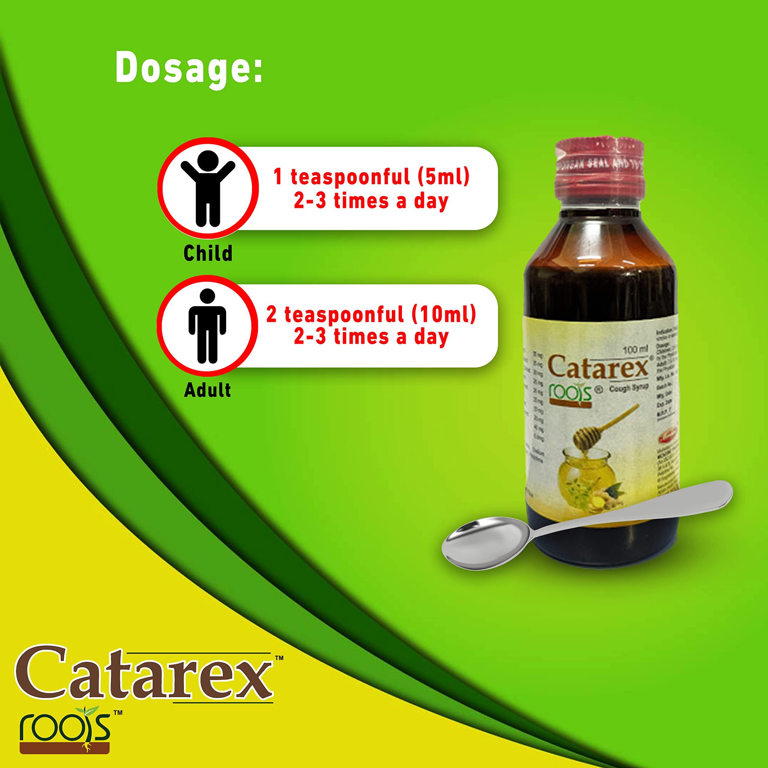 CATAREX ROOTS CATAREX ROOTS - Ayurvedic Cough Syrup | For children & adults | 100% safe |The Complete Cough Solution (Honey, 2)