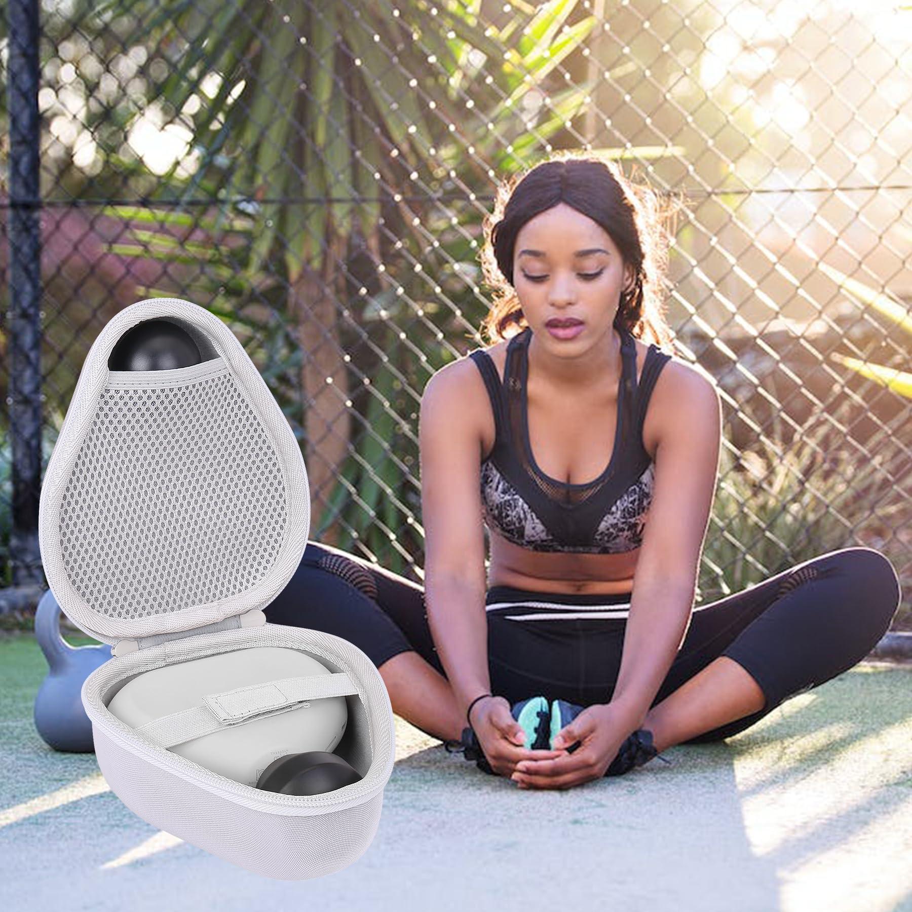 Aenllosi Aenllosi Hard Carrying Case Compatible with Theragun Mini 2.0 Handheld Electric Massage Gun,Massager Case for Replace Head & USB Charging Cable (Case Only,White)