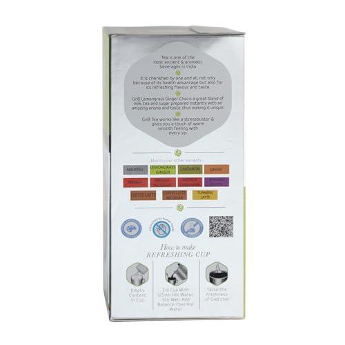 GnB GRANULES n BEANS Granules n Beans Lemongrass Ginger Chai Instant Tea Premix - (10 Sachet x 14g = 140g) (Pack of 2)