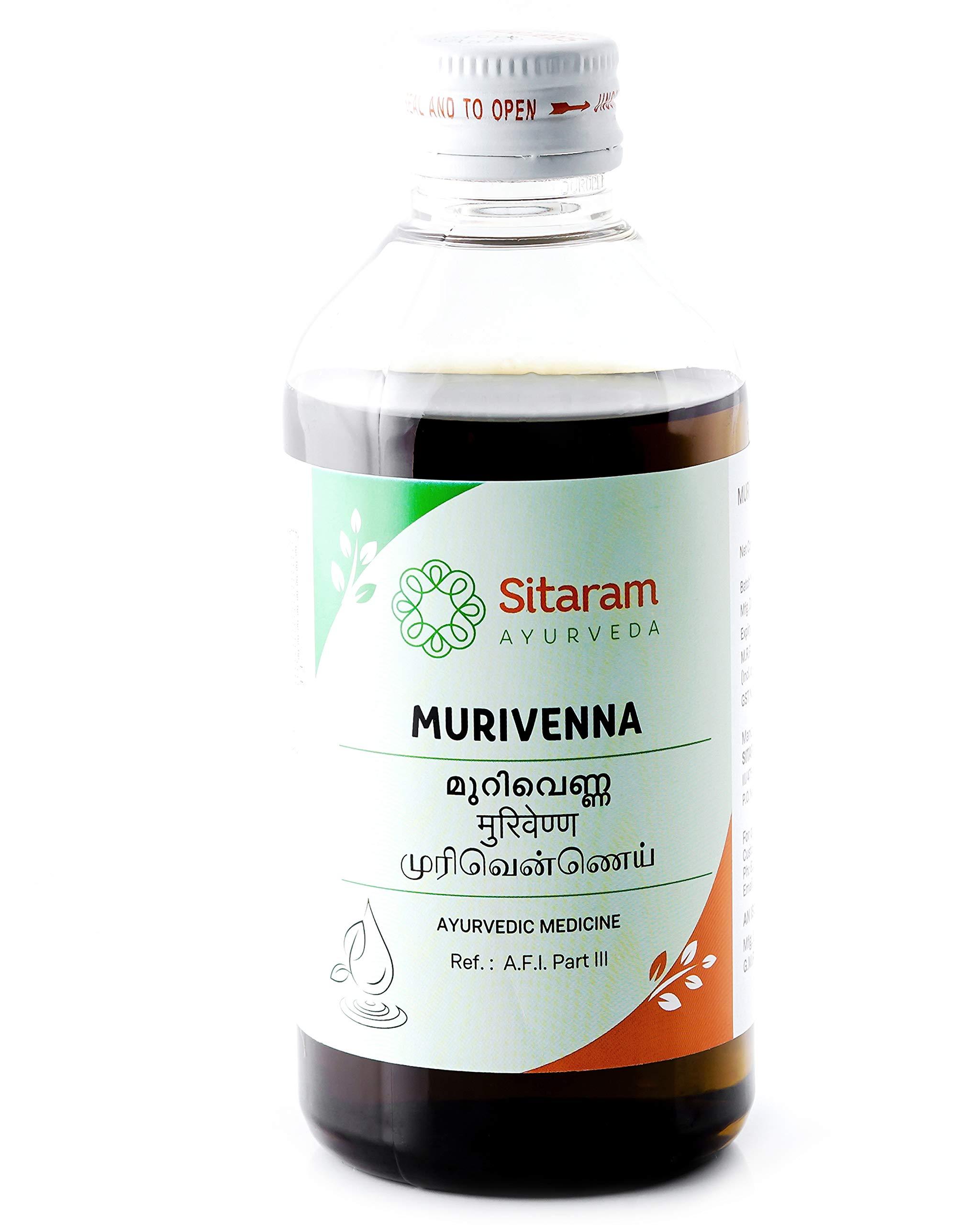 SITARAM Sitaram Ayurveda Murivenna Oil 450ml | Ayurvedic Murivenna Thailam for Management of All Kinds of Trauma including Sprains, Strains, Fractures, Dislocations and Burns
