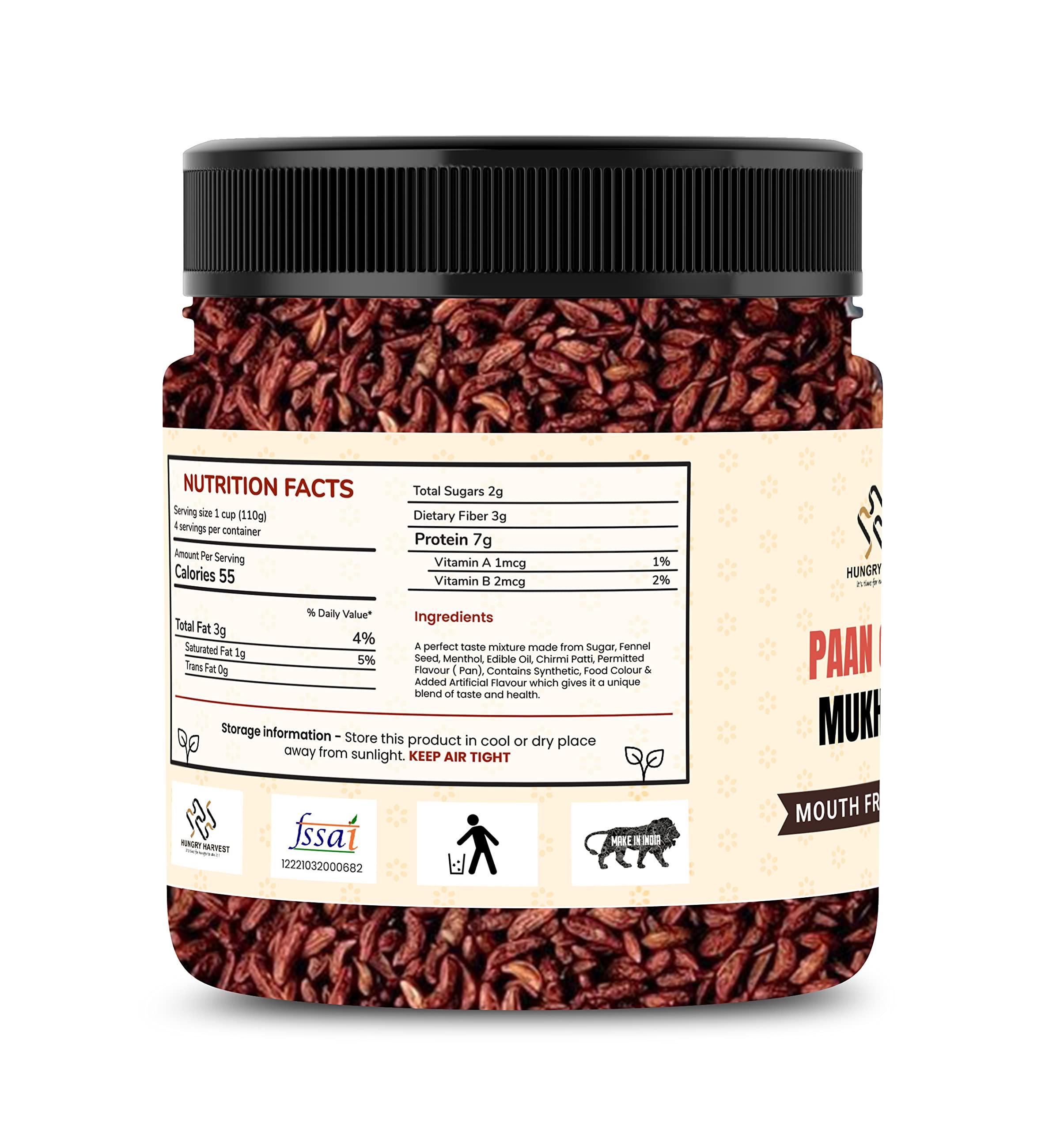 Hungry Harvest Hungry Harvest Paan Churi Mukhwas, [Mouth Freshener, Digestive, After-Meal Snack] [Jar Pack] (300 Grams (Pack of 1 of 300 Grams))