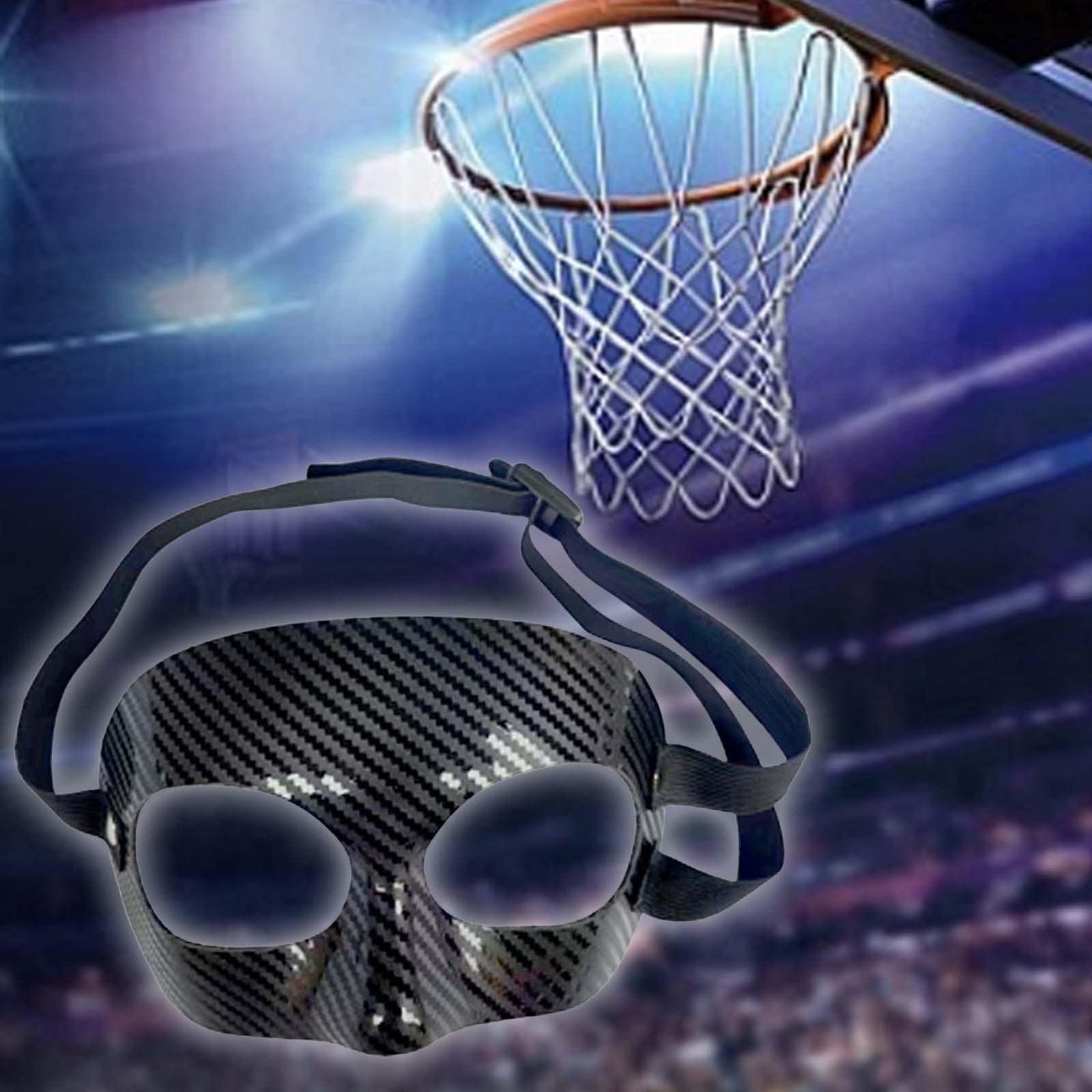 UJEAVETTE UJEAVETTE Basketball Mask Adult Men Women Nose Protector Football Mask Face Nose Guard Half Face Nose