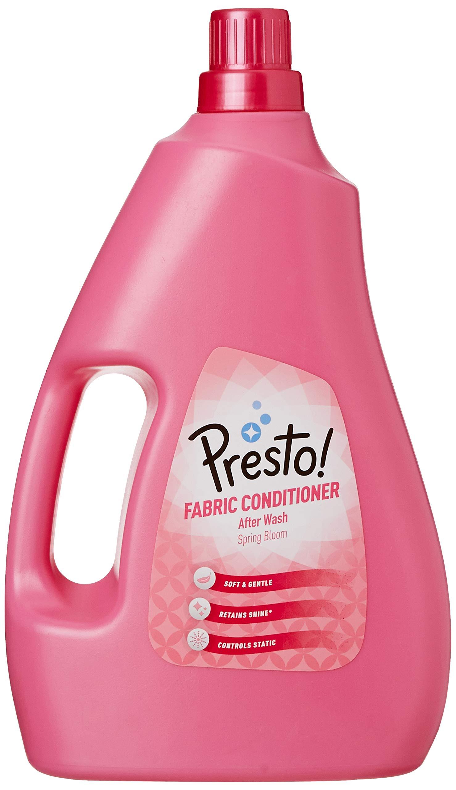 Presto! Presto! Spring Bloom Fabric Conditioner - 2 L & Amazon Brand - Presto! Morning Dew Fabric Conditioner - 2 L