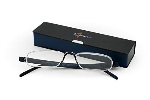 Dr.Harmann's Dr.Harmann's Rectangular Reading Glasses (Blue) (CEO +1.00)