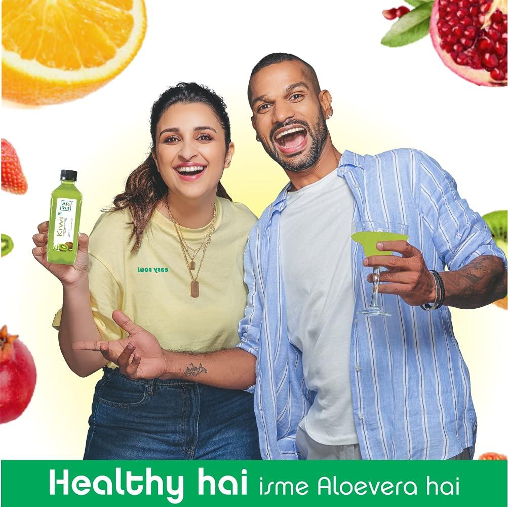 ALO FRUT ALO FRUT Axiom AloFrut Kiwi Aloe Vera Chunks & Juice, 300 ml (Pack of 24) | Fruit Juice Mai Aloevera Chunks | Healthy Hai Isme Aloevera Hai | Ready To Serve Drink(KIwi Aloe Vera, Pack of 24)