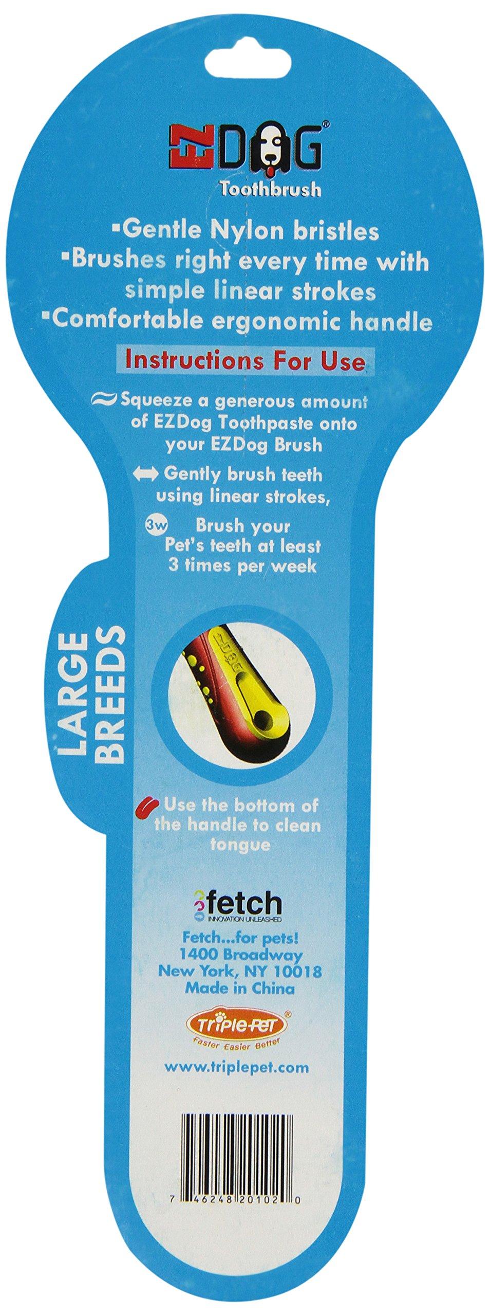 EZDOG EZ Dog Pet Toothbrush Three Sided Toothbrush for All Dogs