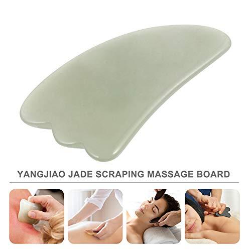 Artibetter ARTIBETTER Jade Face Massage Quartz Guasha Face Massage Tool Anti- aging Beauty Therapy for Skin Rejuvenation Face Scraping Tool for Women Green