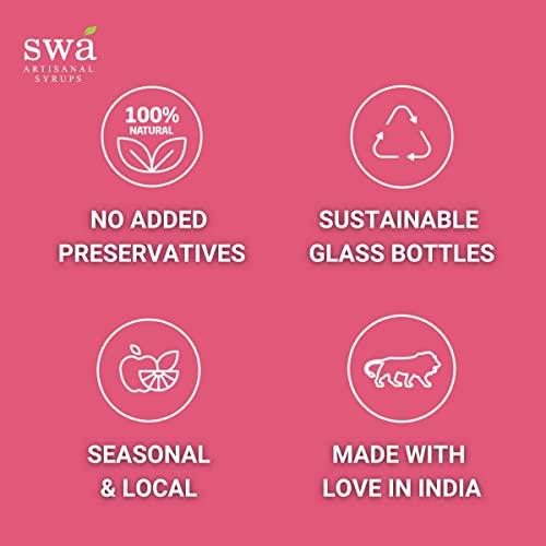 Swa Artisanal Syrups Swa Artisanal Syrups - Rum Cocktail Mixer Combo, 100% Natural, Makes 24-30 Drinks - Pack of 2 Syrups (250ml x 2)