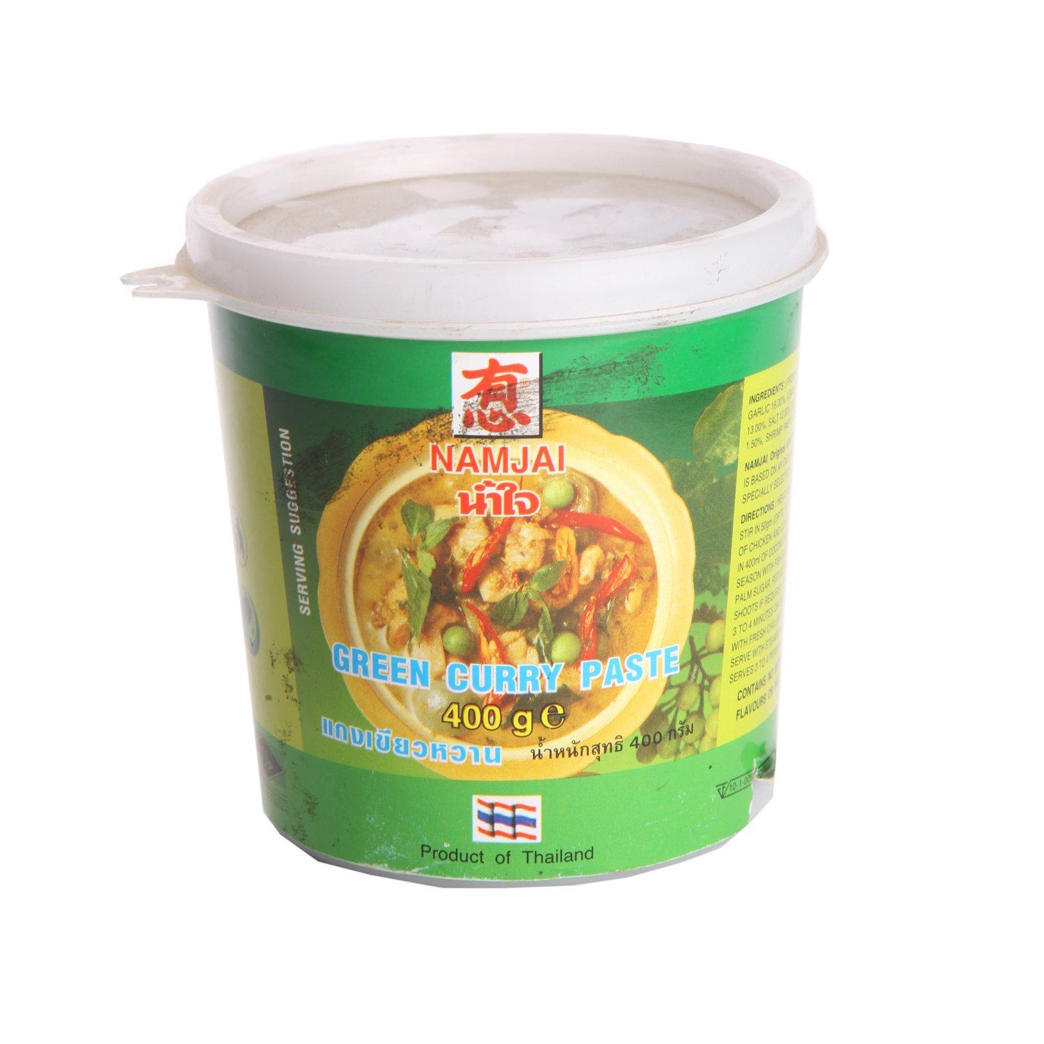 Namjai Namjai Masala - Green Curry Paste, 400g Pack