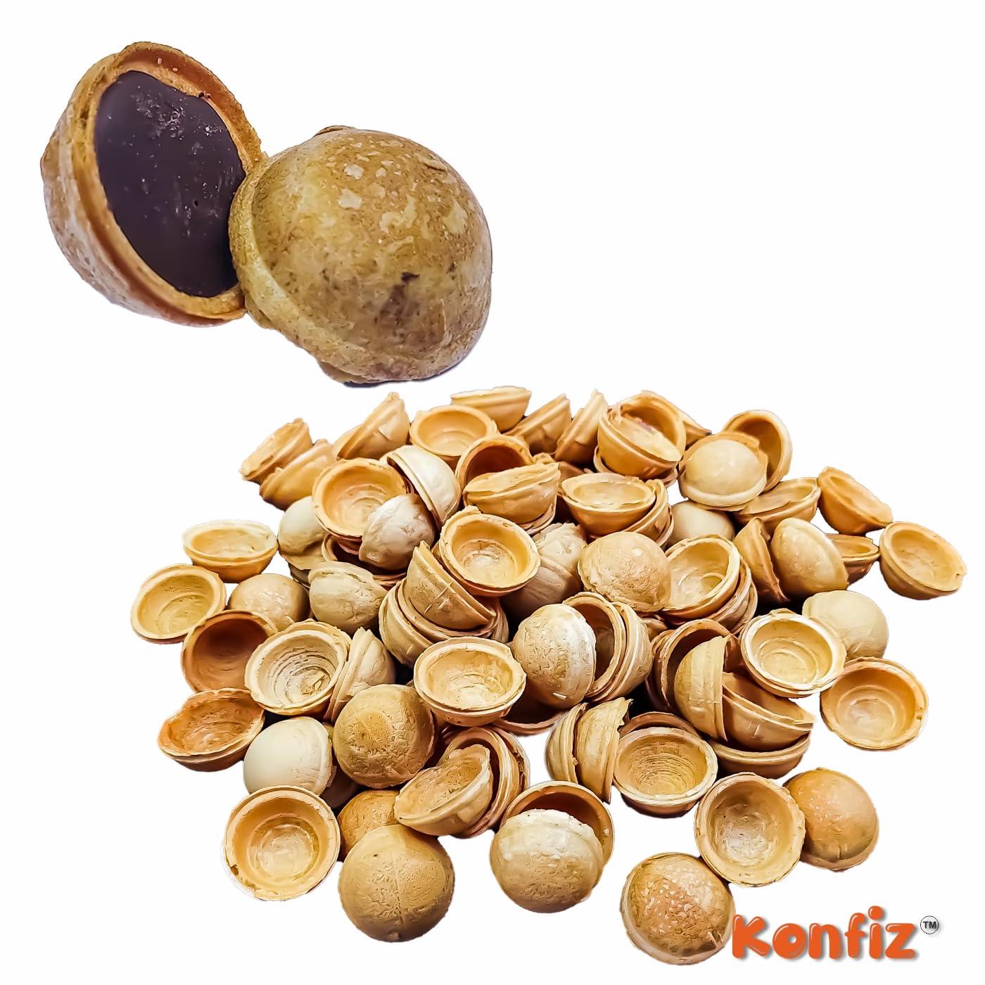 KONFIZ KONFIZ Wafer Shell 100pcs -Sweet Chocolate Shells Shell Making for Choco Shell Cake, Ice Cream, Chocolate Balls, Candy, Rice Balls and Biscuit, Shell