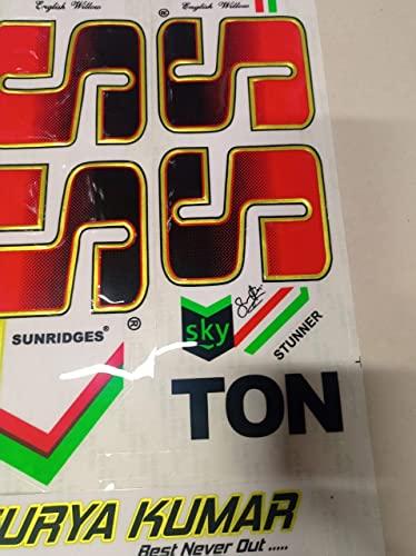 roots sports meerut 3D laminated high gloss | English Willow | Embossed Cricket Bat Sticker