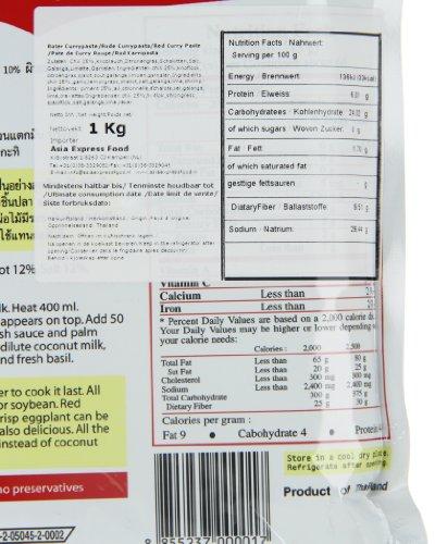 Nittaya Thai Curry Nittaya Thai Curry Red Curry Paste, 1000 g