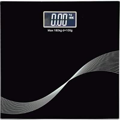 kitchen products DDSS Black Weighing Scale Digital Personal Weighing Scale for Home use Weight Machine (Black)