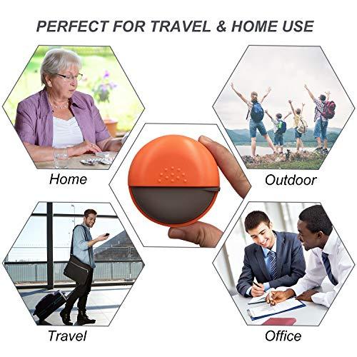 LazyMe 1 , Orange : LazyMe Decorative Pill Box, Cute Size for Purse Metal Locking Small Daily Case (1, Orange)