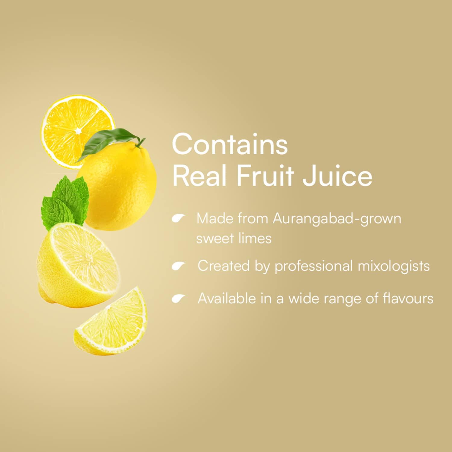 Mapro Mapro Lounge Mojito Lemon and Mint Cocktail Mixer Mocktail Fruit Syrup - 1L |Contains Real Fruit Juice| Gluten Free| Zero Cholestrol