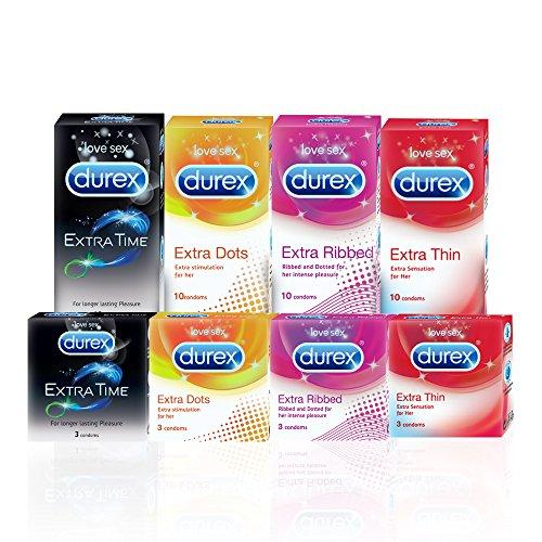 Durex Durex Pleasure Pack (Durex Cherry 50ml, Extra Dots 10s)