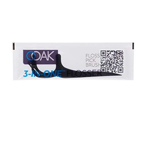 OOAK Ooak 3-in-one Flosser, 5 Packs of 7pcs Pack - Black