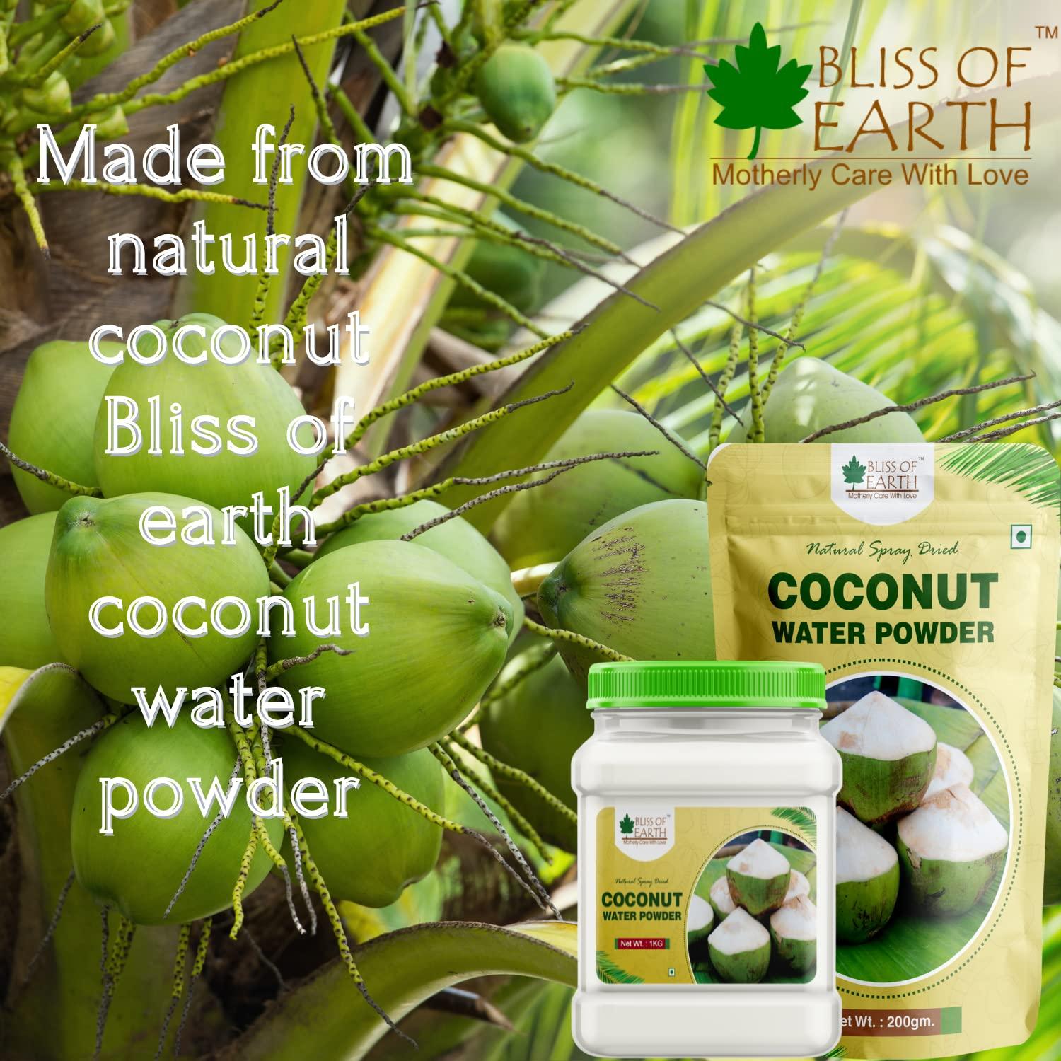 BLISS OF EARTH Bliss of Earth 2x200 Gram Coconut Water Powder Natural Spray Dried (Pack 2)
