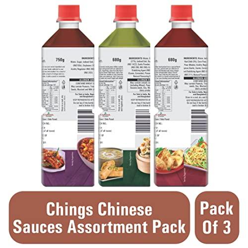 Chings Chings Chinese sauces Assortment Pack - Each Variant x 1 PACK OF 3