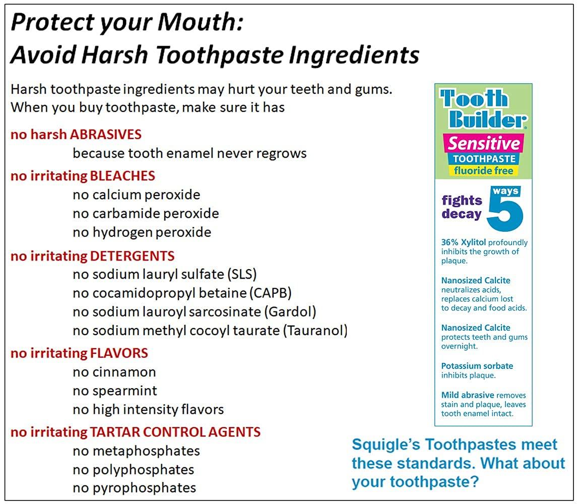 Squigle Squigle Tooth Builder Sensitive Toothpaste (4 Oz)