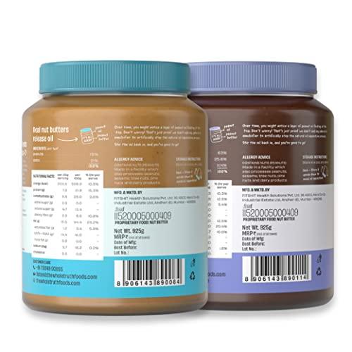 The Whole Truth The Whole Truth - SUPER SAVER Creamy Combo - Peanut Butter with Dates + Dark Chocolate - (Pack of 2) - 1.85 kg