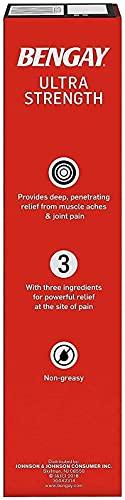 YACHT MAN B&B Bengay Ultra Strength Pain Relieving Cream Twin Pack 4 oz Tubes - Pack of 2