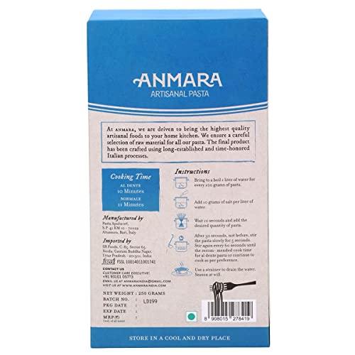 Anmara Anmara Artisanal Pasta & Sauces Combo (Gluten-Free Fusilli Pasta -250g & Artisanal Pizza & Pasta Sauce made with Basil & Olives-314ML)- Pack of-2