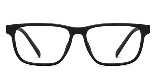 LENSKART BLU LENSKART BLU | Bluecut Computer Eyeglasses | Black Full Rim Square | For Men & Women | Small | LB E16223