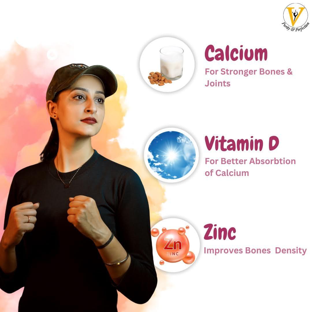 Virgo Healthcare Virocal - Calcium Orotate 500mg with Vitamin D & Zinc | Joint & Bones Supplement 60 Tablets