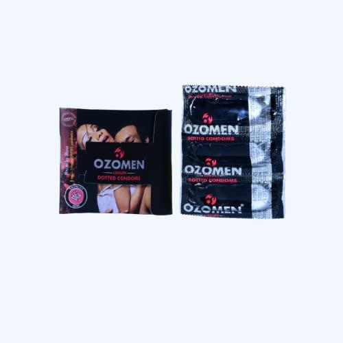 OZOMEN OZOMEN | OZOMEN LUXURY DOTTED CONDOMS Stand Up For Love |Each Pack 3 QTY|Super Saver Pack Of 10 (30 QTY)| 8 Exotic Flavoured DOTTED Condoms| 100% ELECTRONICALLY TESTED| (JUNGLEE JASMINE)