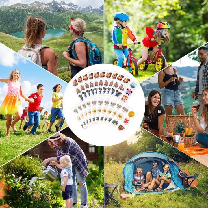 Deetto Mosquito Repellent Patches 100% Natural Repellent Mosquito Patches For Baby, Kids & Adult DEET Free Natural Citronella Mosquito Repellent Patchers Stickers for Travel Outdoor Indoor- Mix Design (2 PACK-72 PATCH)