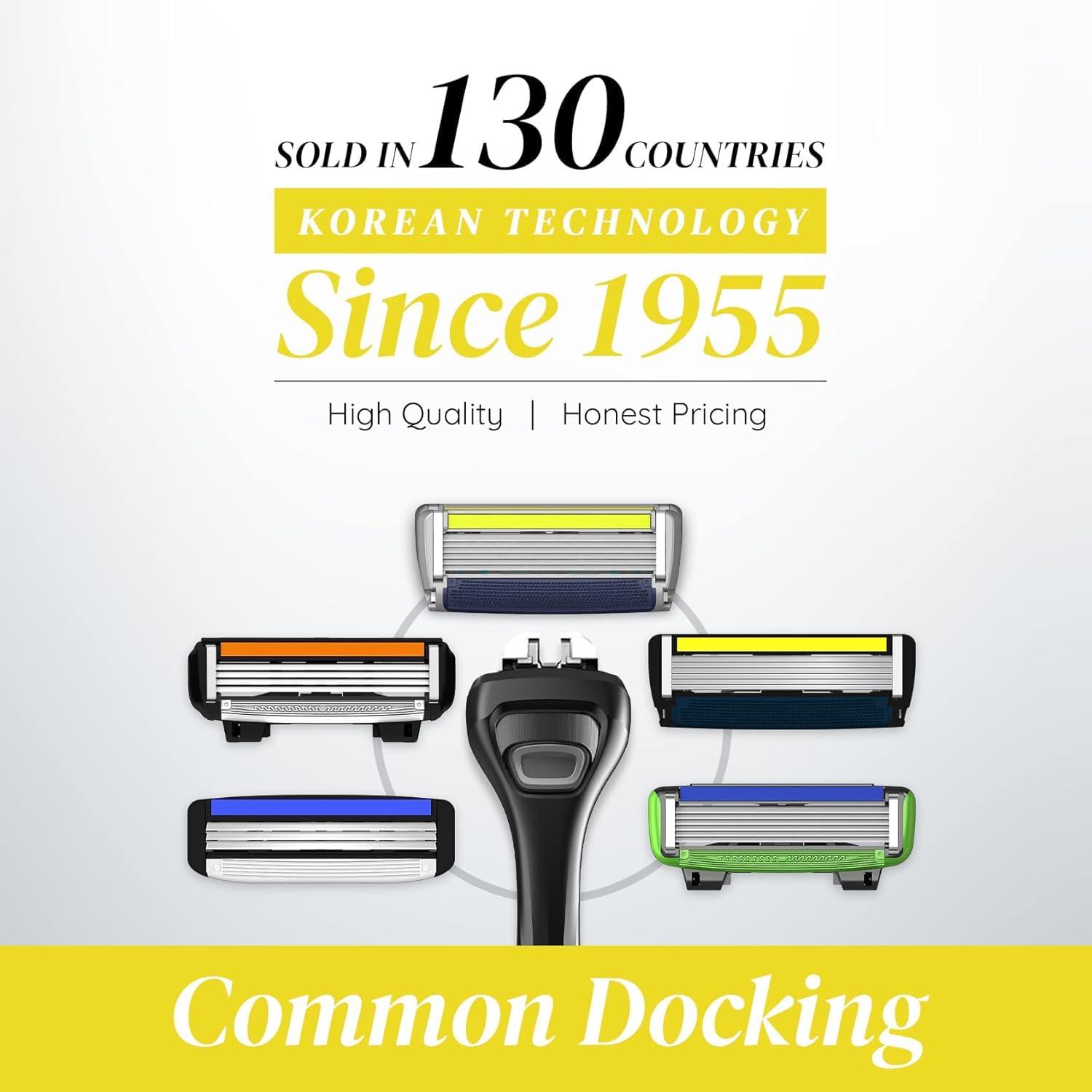 LetsShave LetsShave Pro 6 Advance Manual Shaving Razor for Men, 1 Razor + 1 Shave Foam, Razor for Men, Face & Shaving Razor