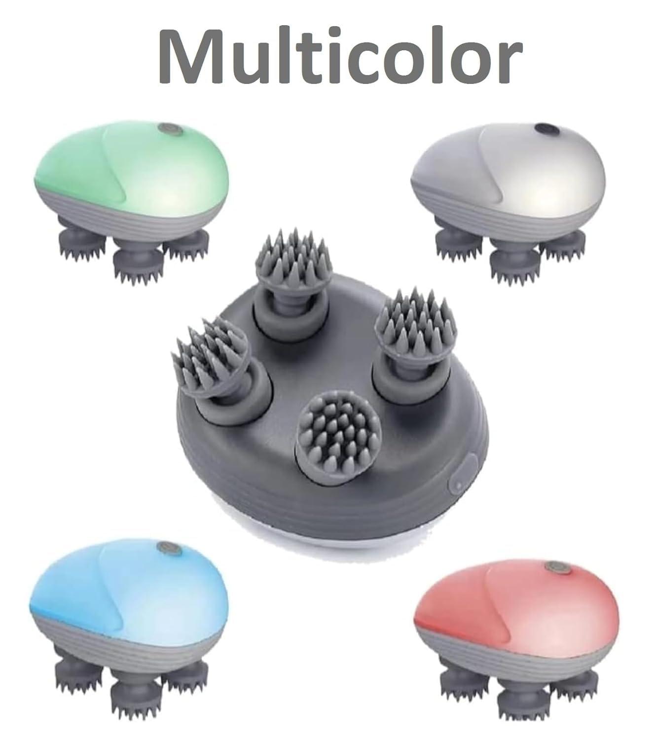 Vroxy Vroxy Detachable Portable Body Relax Head Massager for Hair Growth Stress Relax Full-Body Massage - with 4 Massage Heads 3 Speeds, 96 Massage Nodes, Head Massager (1Pcs)