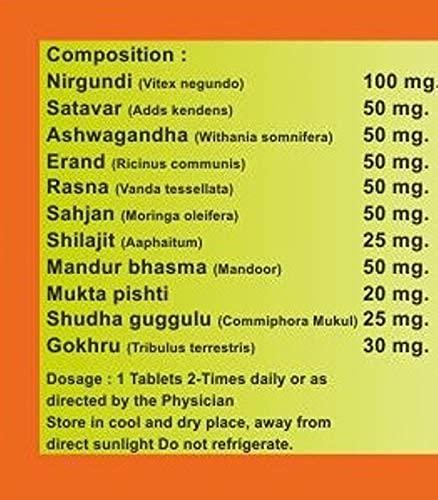 Gayatri Pharmacy Ayurvedic Store Peeda Vati Pack of 15 Bottles