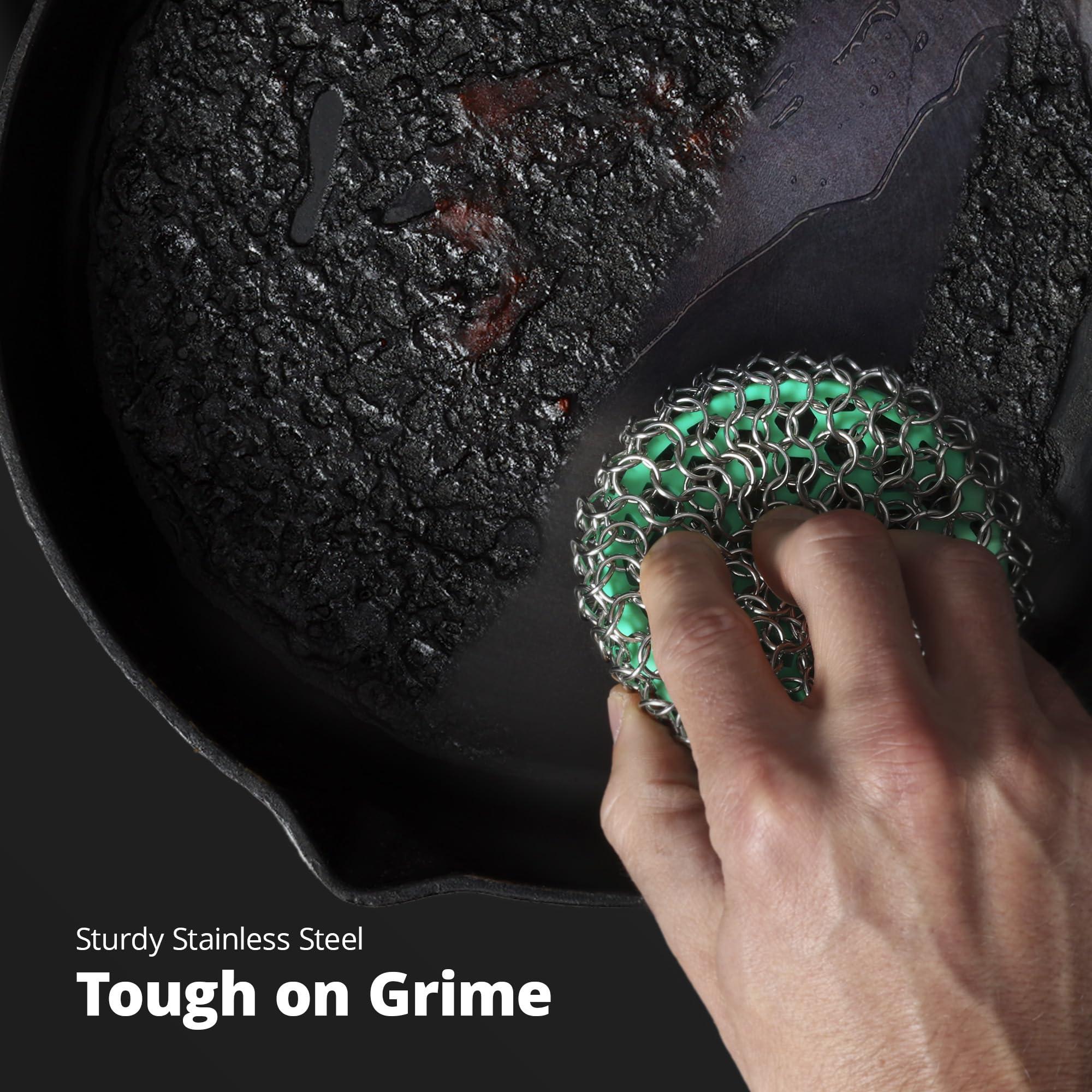 Greater Goods GreaterGoods Cast Iron Skillet 10 Inch (Cast Iron Scrubber)