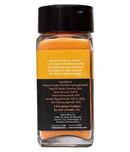 Aru's Food Co. Aru's Tasty Cheesy Seasoning (Perfect for Pop Corn, Pasta, Fries Seasoning | Dairy-Free | Vegan| 65g (Pack of 2)