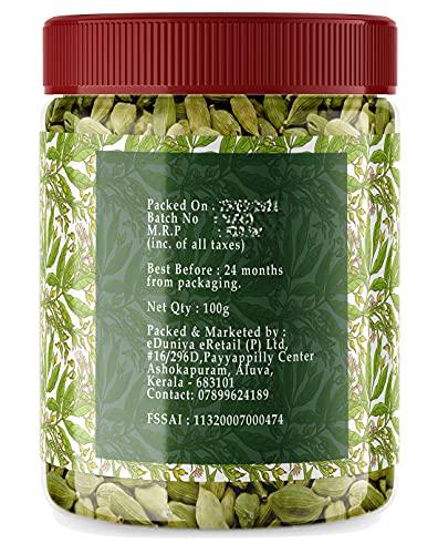 Nutzone Nutzone Green Cardamom 100 Grams Choti Sabut Elaichi - Whole