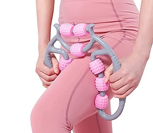 Zorzel Zorzel U Shape Yoga Massage Roller 8 Wheels Trigger Point for Arm Leg Neck Muscle Body Fatigue Lifted Tool Health Therapy Care Stress