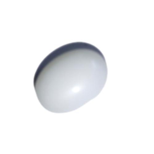 Navdurga jyotish kendra Natural Safed Hakik Stone, (A+++ Quality), (6 to 8ct), Lab Certified, Lungs, Kidneys and Intestines Occur Reduce, Removes all the Defects.