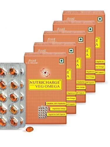 Nutricharge Nutricharge Veg OMEGA (Pack of 5 x 30 Soft Capsule by RCM)