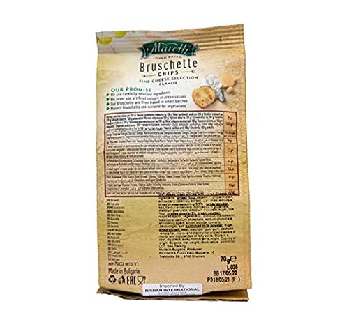 Maretti Maretti Oven Baked Bruschette Chips Fine Cheese Selection, 70 grams