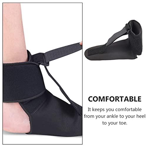FOMIYES FOMIYES Drop Foot Brace Ankle Brace Support Leg Splint Brace Foot Support Stretching Boot Splints for Exercise Workout Basketball Gym Injury Recovery Sports Black