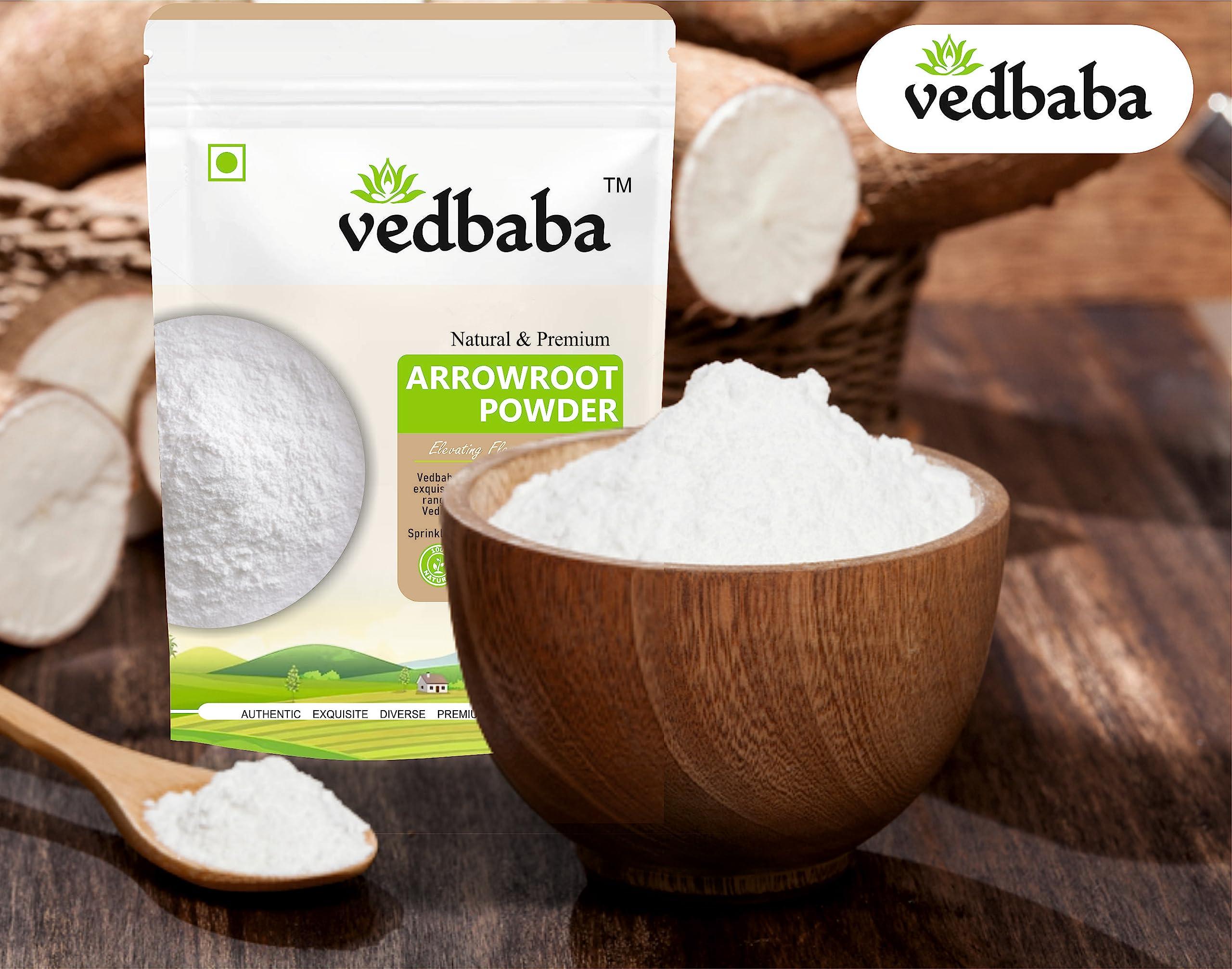 Ved Baba Vedbaba Arrow Root/Ararot Powder for Gravy, Puddings,Soups, Bread and More | Arrowroot Powder Organic | Arrow Roots Powder (400 GM)