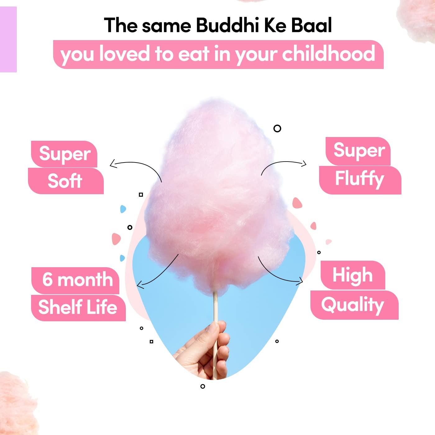 Angels Floss Angels Floss Cotton Candy's / Candy Floss / Buddhi Ke Baal - Bubble Gum Flavour (12 GMS Each, Pack of 12 Units)