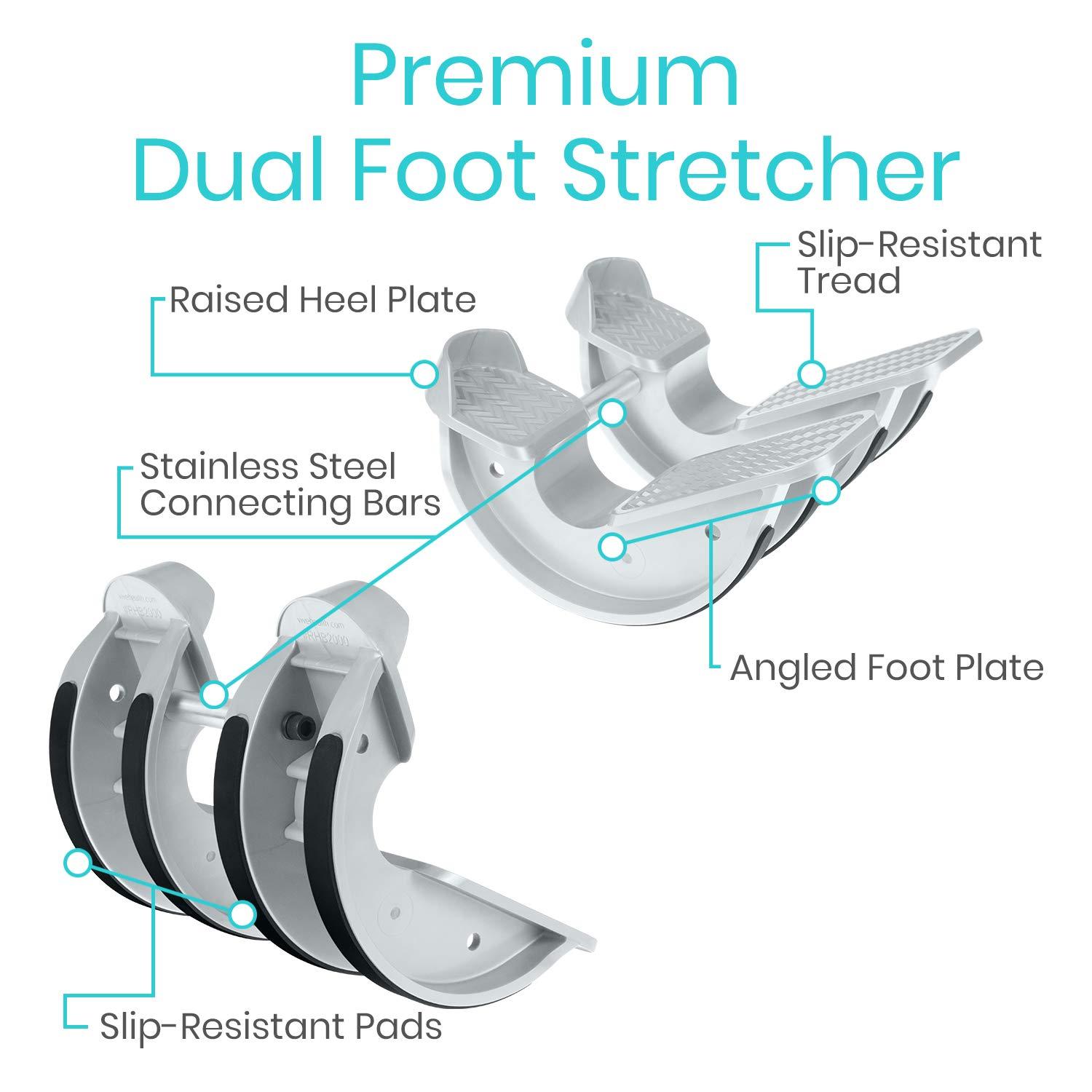 VIVE Vive Foot Rocker (Pair) - Calf Stretcher for Achilles Tendinitis, Heel, Feet, Shin Splint, Plantar Fasciitis Pain Relief - Stretches Strained Leg Muscle - Ankle Flexibility Wedge - Left & Right Leg