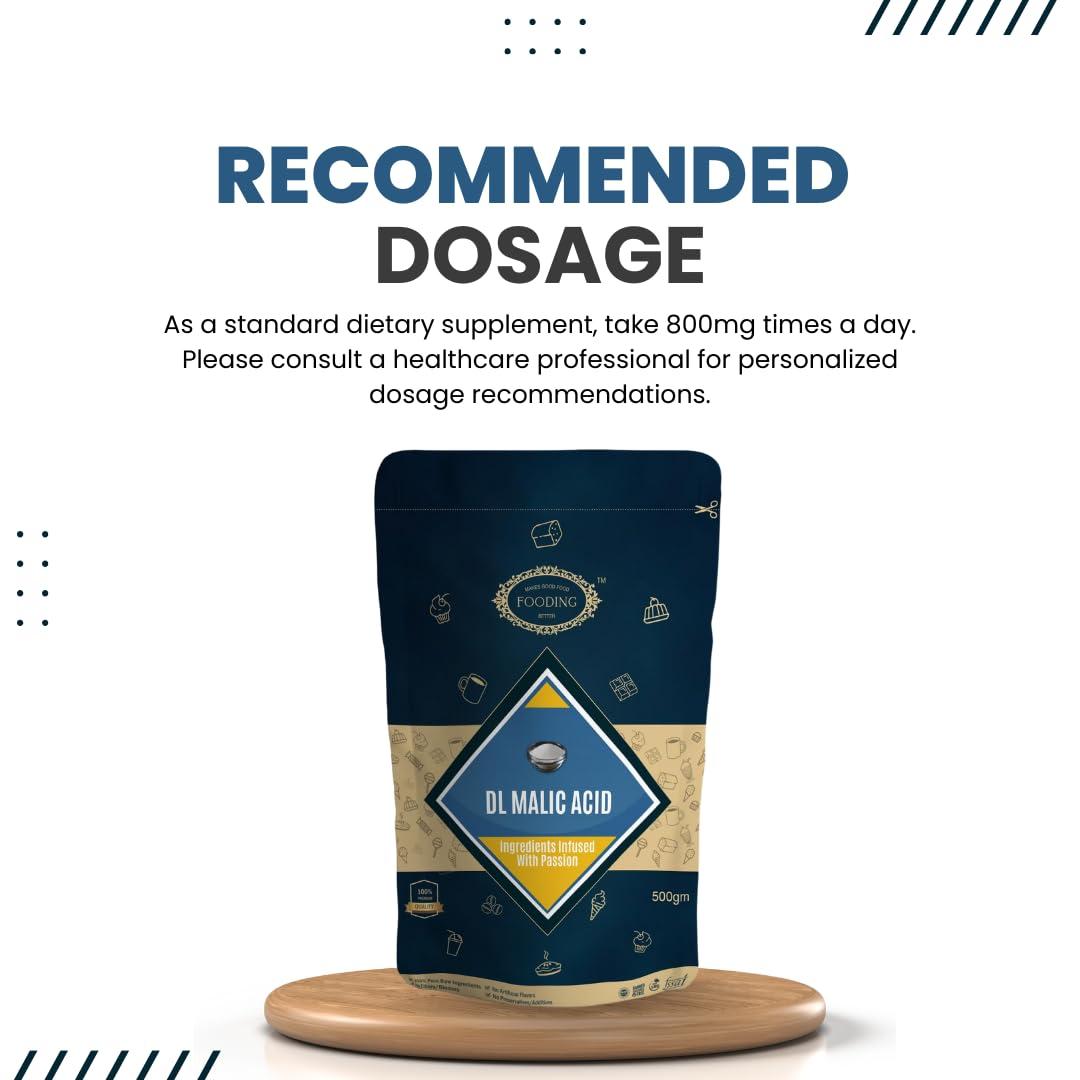 Fooding Fooding DL-Malic Acid Powder - 1 KG