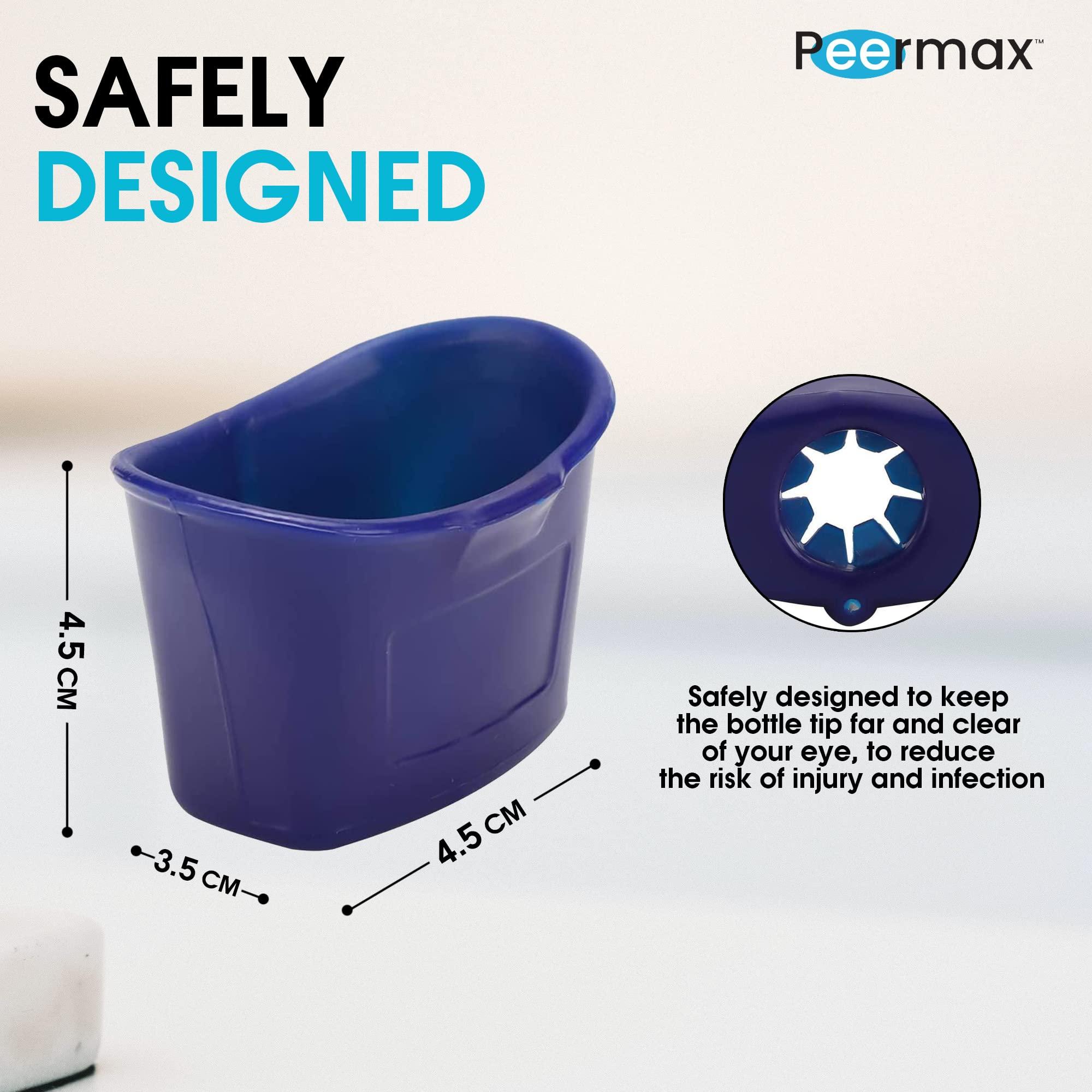 Peermax Peermax Drop Smart Eye Drop Guide FDA Registered | Dispenser Aids for Eyedrop | Eye Dropper Cup for Most Eyes Drops Medicine Bottle | Auto Eyedropper Helper Devices for Elderly Applicator Holder (1)