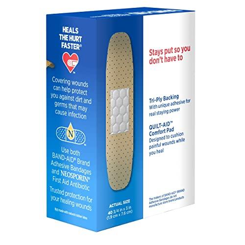 Band-Aid Band-Aid Brand Tru-Stay Sheer Strips Adhesive Bandages for First Aid and Wound Care, All One Size, 40 ct