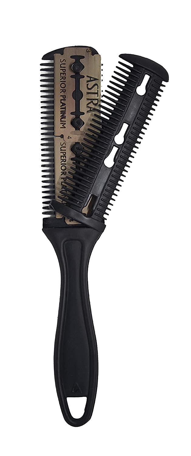 GutarGoo GutarGoo 4 Pcs professional Hairdresser Cutting Scissor With Hair trimmer razor Comb,Ustra shaving folding razor ( Pack Of 1 )